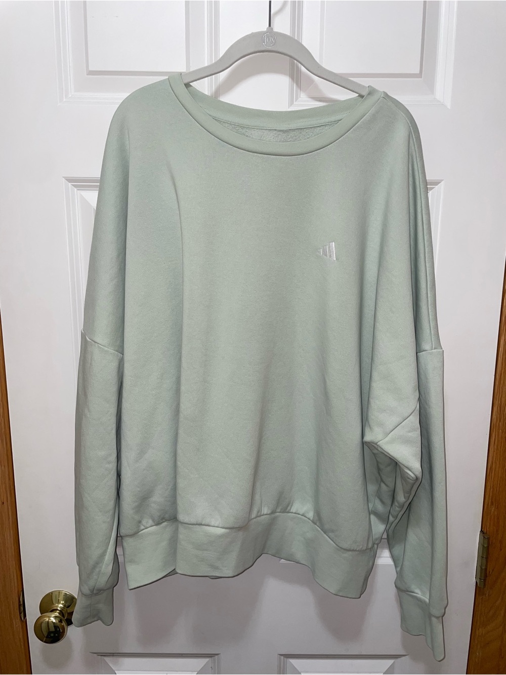 adidas Mint Green Oversized Crew Sweatshirt